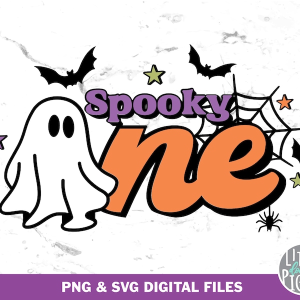 Spooky one Png Svg,  Halloween Birthday 1, 1st Halloween Birthday Sublimation