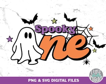 Spooky one Png Svg,  Halloween Birthday 1, 1st Halloween Birthday Sublimation
