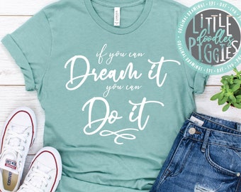 Dream It Do It Svg Etsy