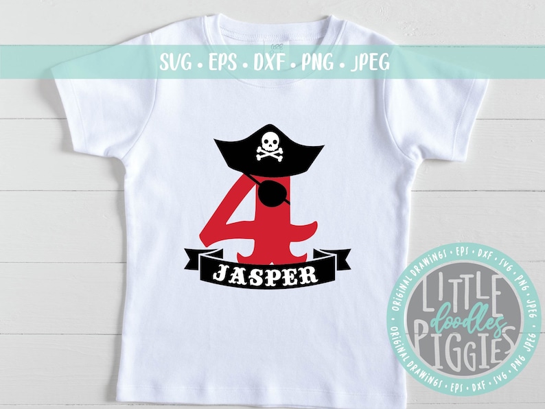 Download Pirate 4th Birthday SVG PNG Cut file Pirate 4 Svg Boy ...