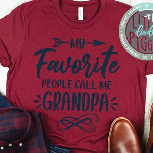 My favorite People call me Grandpa SVG Png Eps Cuttable, Grandpa Cut File, Gift for Grandpa SVG, Grandparents Day SVG, Grandpa Design