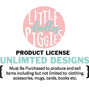 Little Piggies Doodles Extended License - UNLIMITED