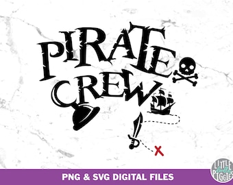 Pirate Crew Svg, Pirate Crew Png, Pirate Family Birthday
