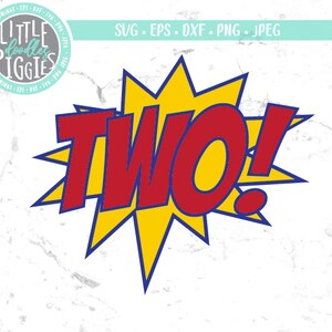 Two Superhero SVG PNG Cut file, Superhero Birthday 2, Print File Sublimation