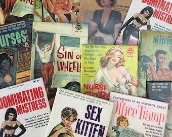 vintage Pulp Metal Magnet Queer Pinup Sapphic Sappho Retro Pride LGBTQIA Lesbienne Homosexuel Kink Fétichisme BDSM