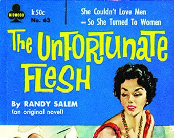 Vintage Erotic Pulp Poster - The Unfortunate Flesh