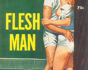 Vintage Erotisches Pulp Poster - Flesh Man