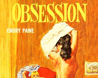 Vintage Erotisches Pulp Poster - Obsession