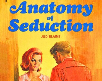 Affiche de pulp érotique vintage - Anatomie de la séduction