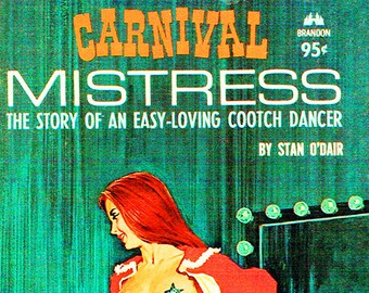Affiche vintage Erotic Pulp - Carnival Mistress
