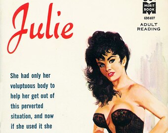 Vintage Erotic Pulp Poster - Julie