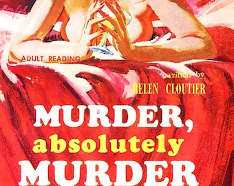 Affiche vintage Erotic Pulp - Meurtre