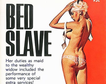 Vintage Erotic Pulp Poster - Bed Slave