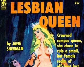 Affiche vintage Erotic Pulp - Lesbian Queen
