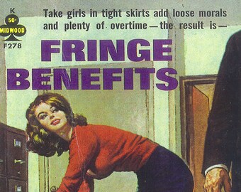 Affiche de pulp érotique vintage - Avantages sociaux