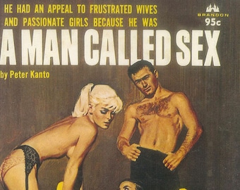 A Man Called Sex Vintage Erotic Pulp Poster Retro Pinup Art Print Sexy Nude 50s 60s