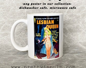 Vintage Erotic Pinup Poster Art Ceramic Mug 11oz
