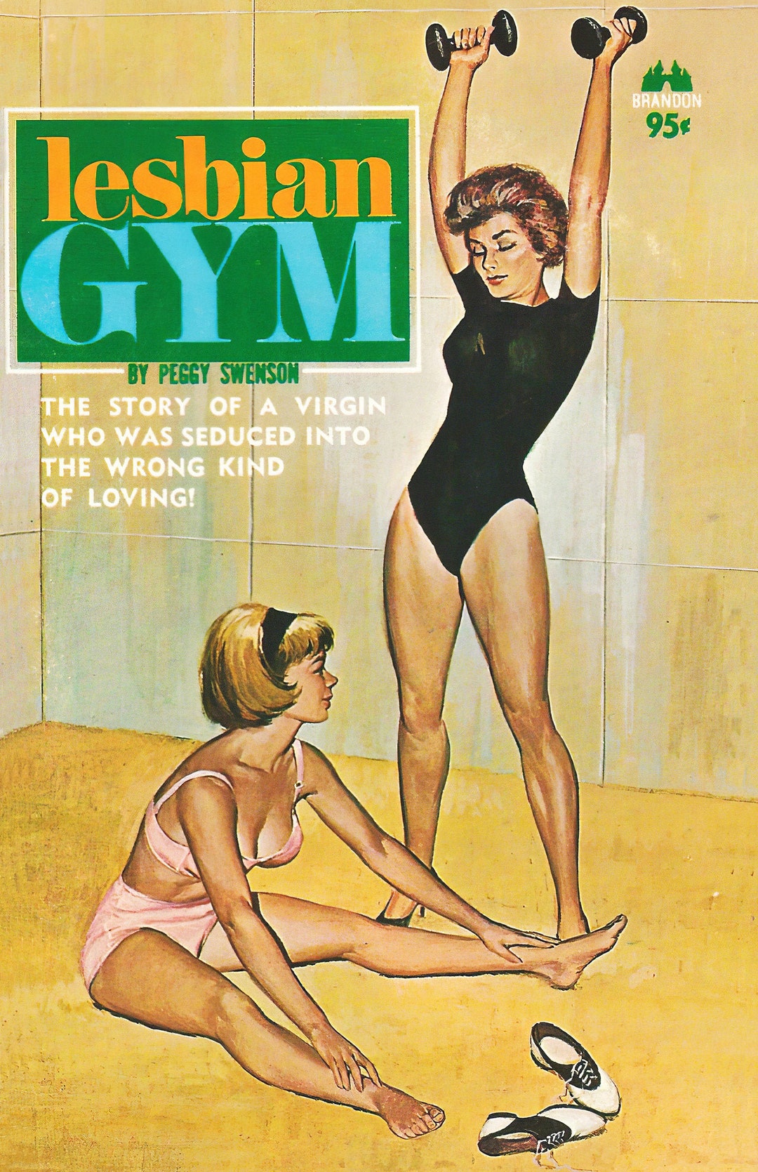 Vintage Erotic Pulp Poster Lesbian Gym - Etsy