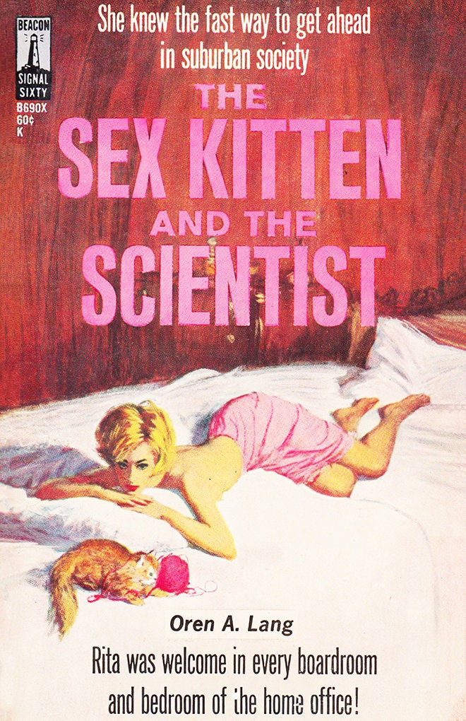 Sex A Go Go Vintage Pulp Novel Cover Retro Art Poster 