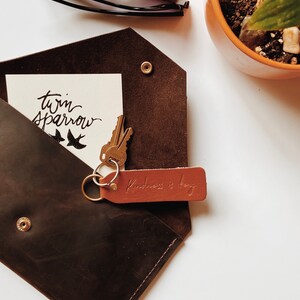 KINDNESS IS KEY Scripted Keychain - Etsy