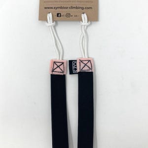 マルチピッチクライミング用のアップサイクルクライミングシューズリーシュ