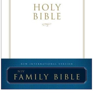 PERSONALIZED *** NIV - Family Bible - Hardcover *** Custom Name Imprint