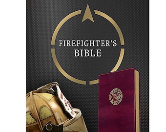 PERSONALIZED *** CSB Firefighter's Bible. *** Custom Name Imprint