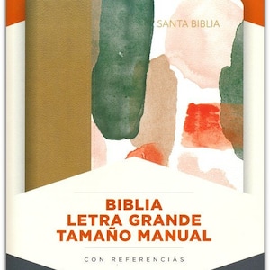 PERSONALIZED * RVR 1960 Biblia Letra Grande Tamaño Manual multicolor - símil piel (Hand Size Giant Print Bible - Multicolored)