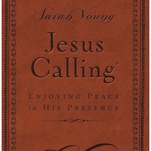 PERSONALIZED *** Jesus Calling - Deluxe Edition - Soft Leather-Look - Brown *** Custom Name Imprinting