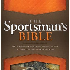 PERSONALIZED *** The Sportsman&#39;s Bible: KJV Large Print Edition, Camo LeatherTouch. *** Custom Name Imprint