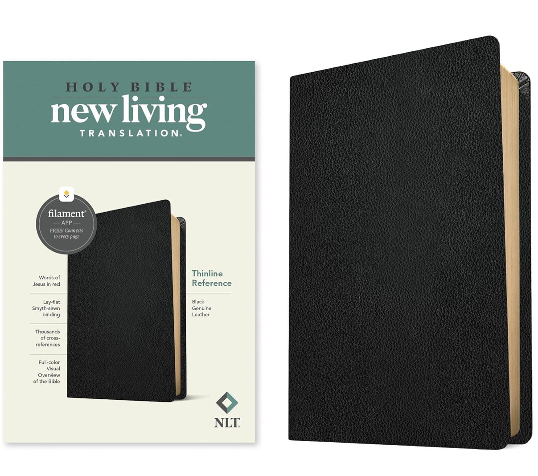 PERSONALIZED NLT Thinline Reference Bible Filament Enabled Edition