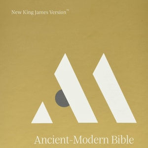 PERSONALIZED ** NKJV Antike-Moderne Bibel - Kunstleder - Braun. _**Individueller Namensdruck.**