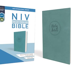 PERSONALIZED*** NIV Thinline Bible, Teal, Leathersoft, Comfort print, graduation bible, gift, bible