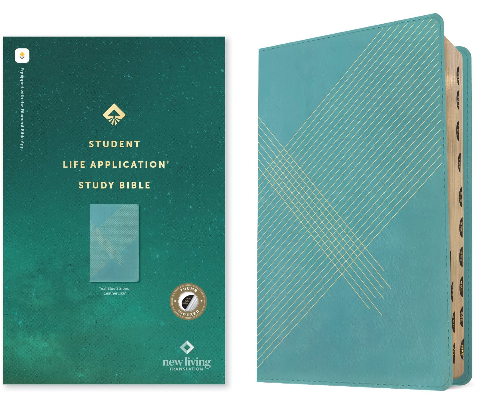 Personalized Teal Blue Student Life Application Study Bible ...