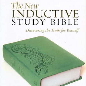 PERSONALIZED *** ESV New Inductive Study Bible, Milano Softone, Green. *** Custom Name Engraving