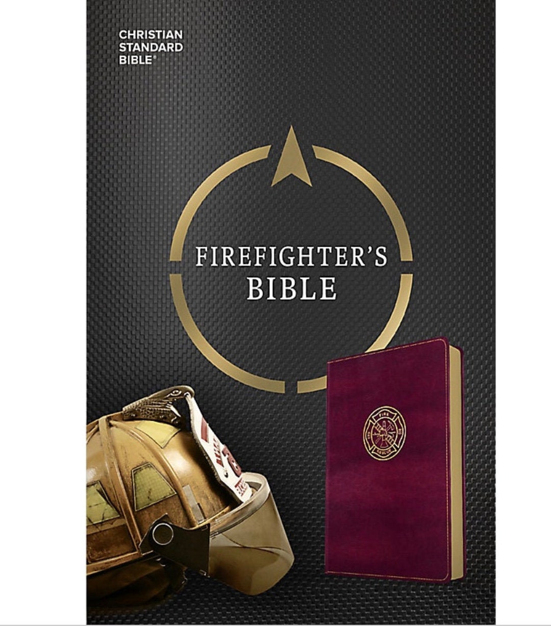 PERSONALIZED *** CSB Firefighter's Bible. *** Custom Name Imprint - Etsy
