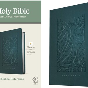 PERSONALIZED *** NLT Thinline Reference Bible - Filament Enabled Edition - Soft Leather-look - Teal *** Custom Name Imprint
