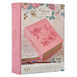 PERSONALIZED *** KJV My Promise Bible - Imitation Leather - Pink *** Custom Name Imprint