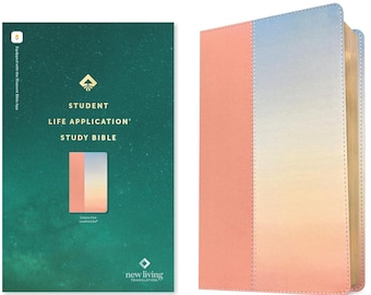 Personalized NLT Student Life Study Bible: Ombre Pink Soft Leather-look, Filament Enabled