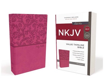Personalized NKJV Bible: Pink Leathersoft, Red Letter Edition