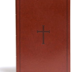 PERSONALIZED *** KJV Ultrathin  Reference Bible, Brown Leathertouch. *** Custom Name Imprint