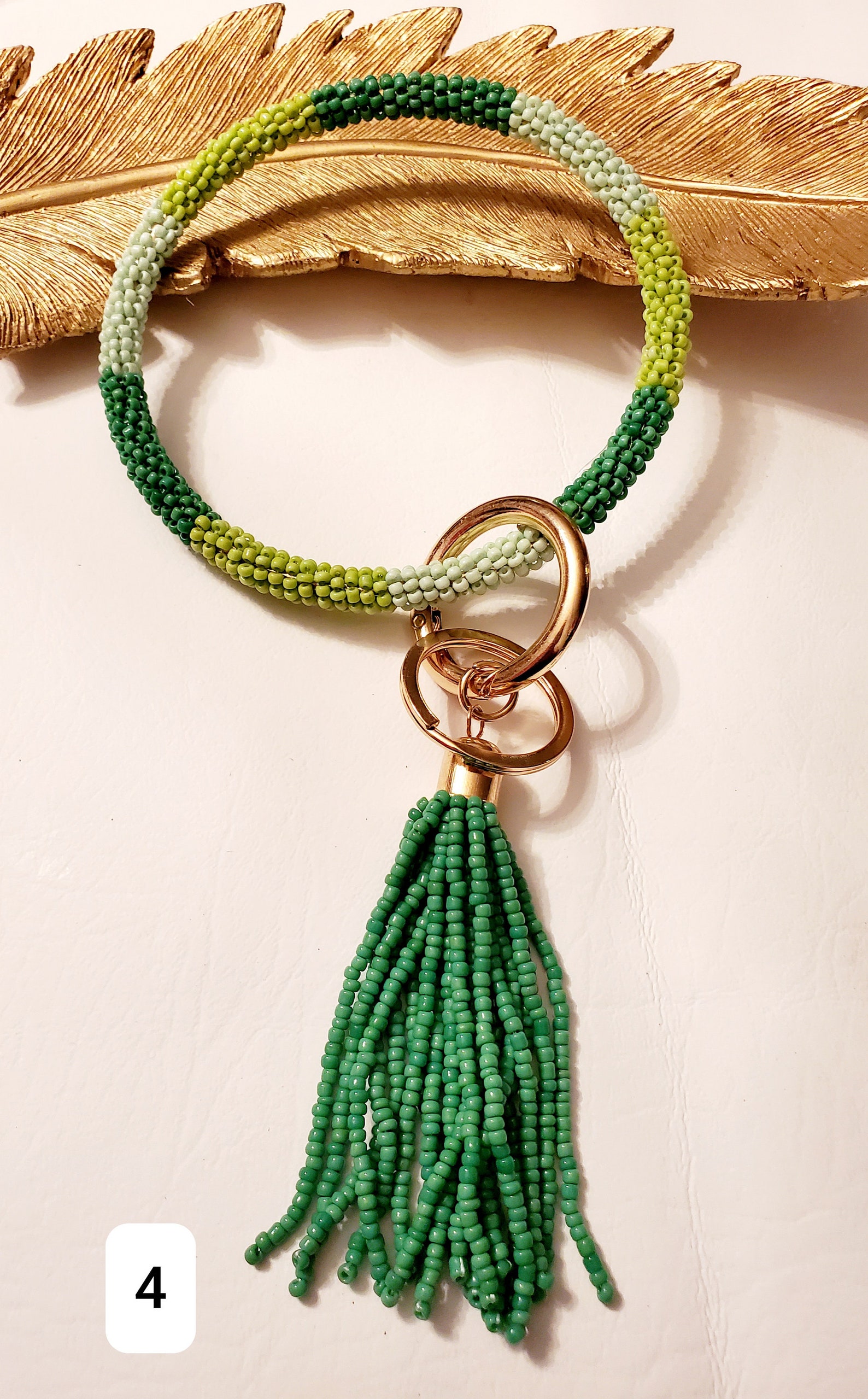 Hand Made Beaded Key Ring/Bracelet Key Ring/Accessories/Gifts Etsy