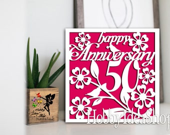 Download Anniversary Card Svg Etsy