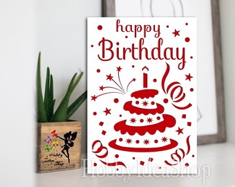 Download Birthday Card Svg Etsy