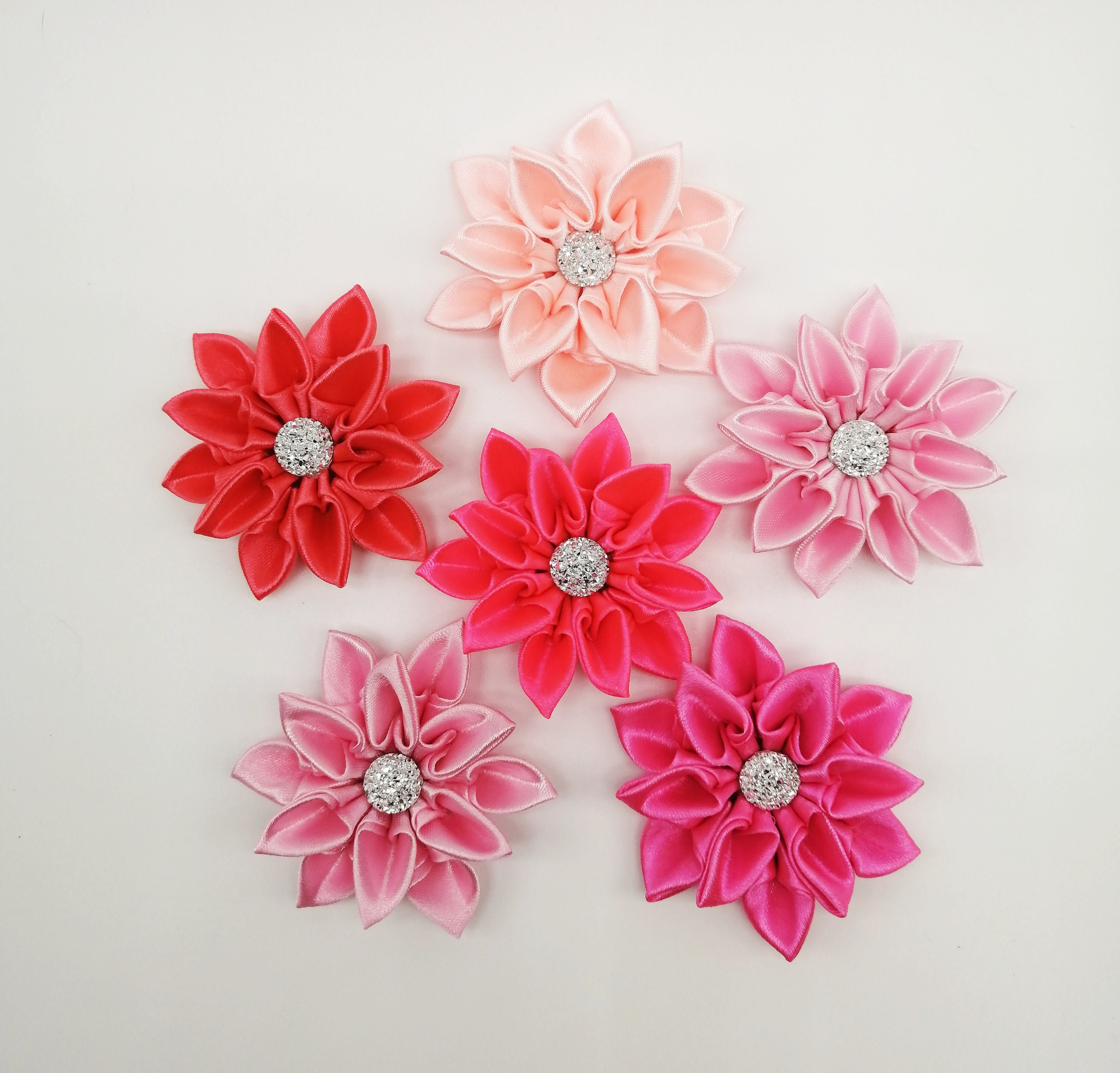 Kanzashi Flower Tutorial Instant Download How to make Etsy