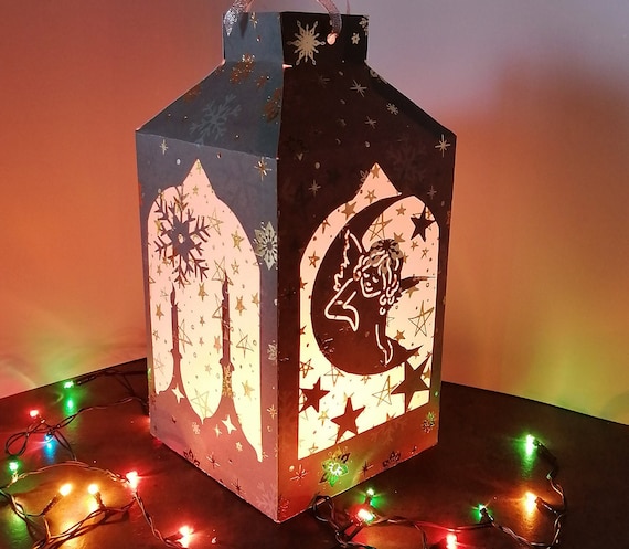 Christmas lantern template svg INSTANT DOWNLOAD Silhouette | Etsy