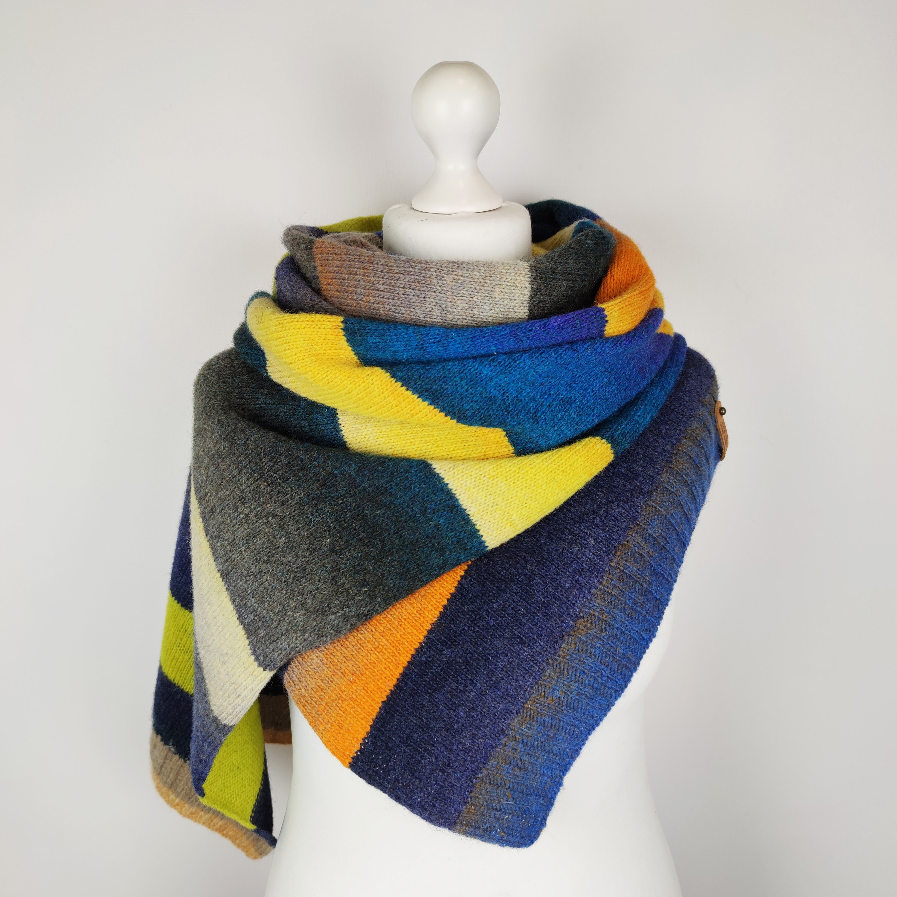 Produktbild von Schals & Tücher Für Damen FURTALK Damen Kaschmir-Schal - Extra Weich & Warm Im Karo-Design (Herbst/Winter) Made In Italy