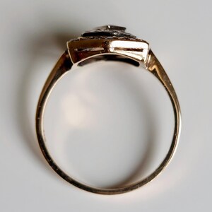 Antique Pave Diamonds Ring with a central Natural Pink Sapphire and Rubies image 9