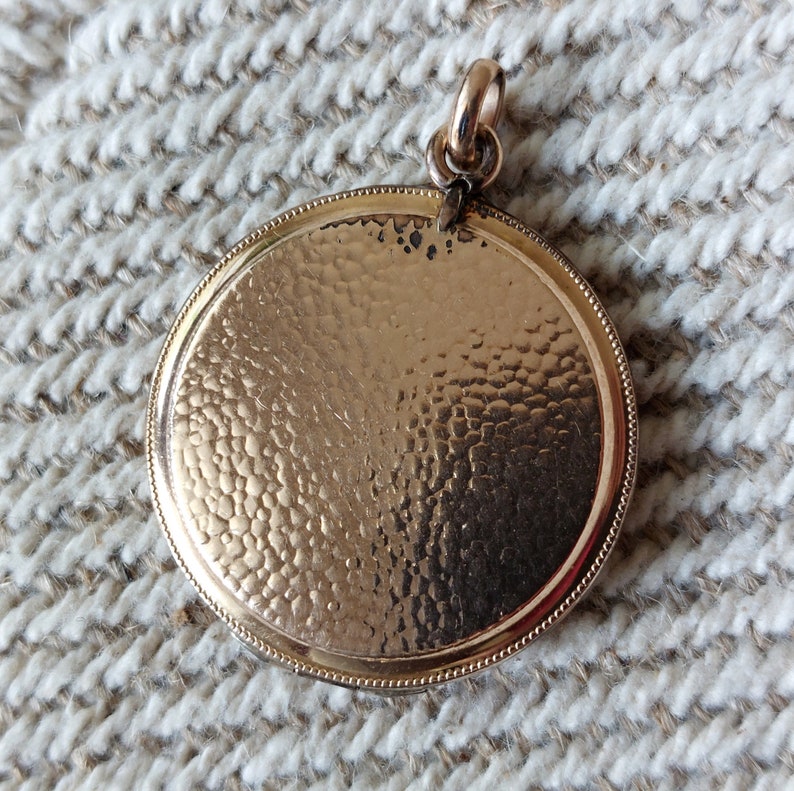 Art Nouveau Large Locket With Sapphire Pastes - Etsy