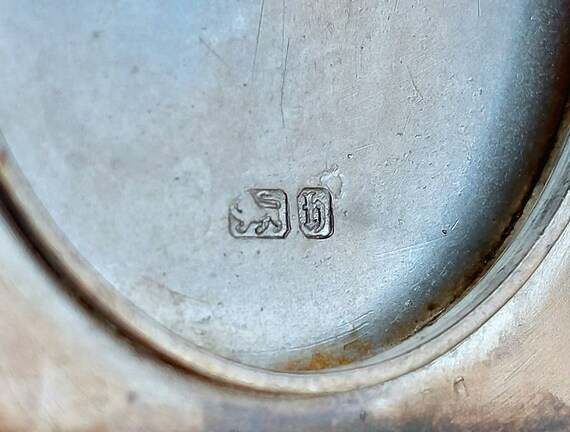 Victorian 1882 Rare Rectangular Silver Locket Wit… - image 10